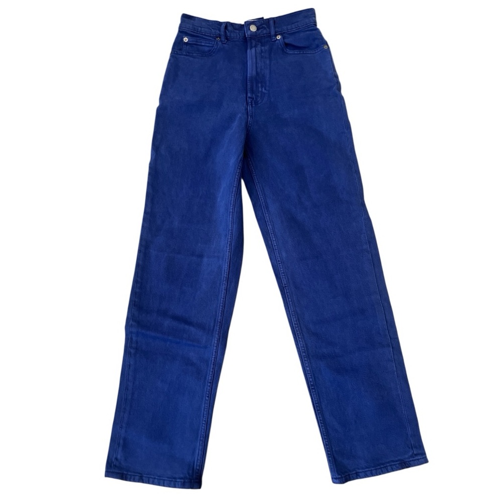 Everlane The Way High Straight Leg Blue High Waist Jeans 26 Tall NWT 29” Inseam